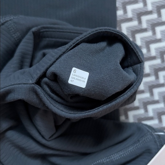 LULULEMON ALIGN RIBBED MINI FLARE *REGULAR IN OIL BLUE SZ 6 NWT - Picture 8 of 8